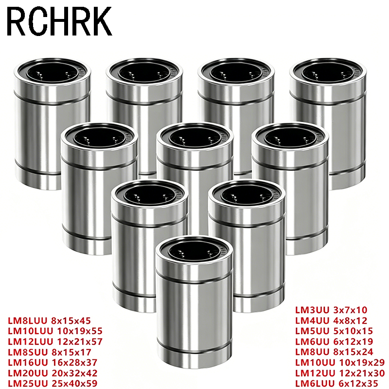Lm8Uu Bearing - 4/10 Buah LM8UU LM10UU LM16UU LM12UU