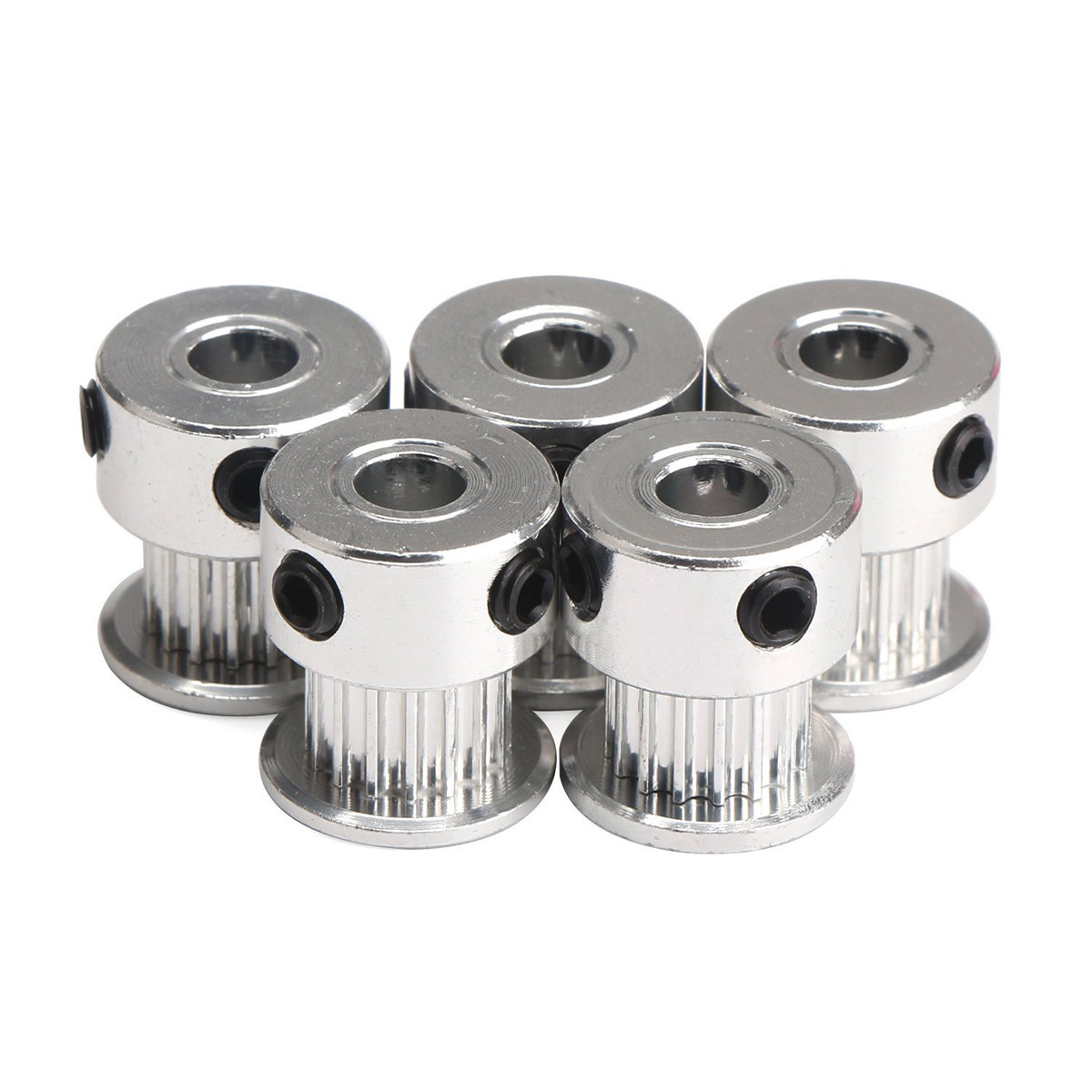 Gt2 Belt - 5 Buah Pulley Aluminium Gt2 20