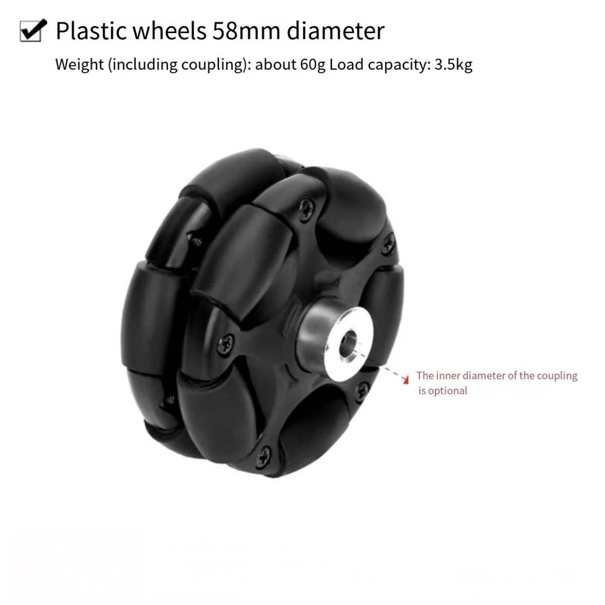 Roda Omni Logam untuk Robot Pi - Coupling 8Mm ulasan dan harga