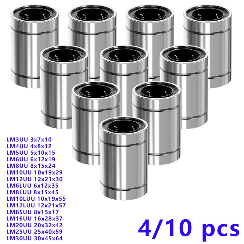 4/10 Buah LM8UU LM10UU LM16UU  - Lm8Uu Bearing ulasan dan harga