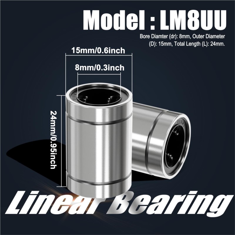 4/10 Buah LM8UU LM10UU LM16UU  - Lm8Uu Bearing ulasan dan harga